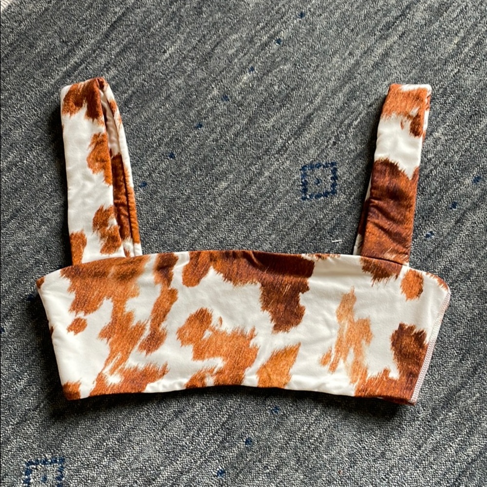 WEWOREWHAT Bra - Cow Print